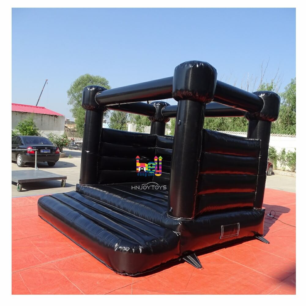 Black Inflatable Jumping Castle Indoor For Kids