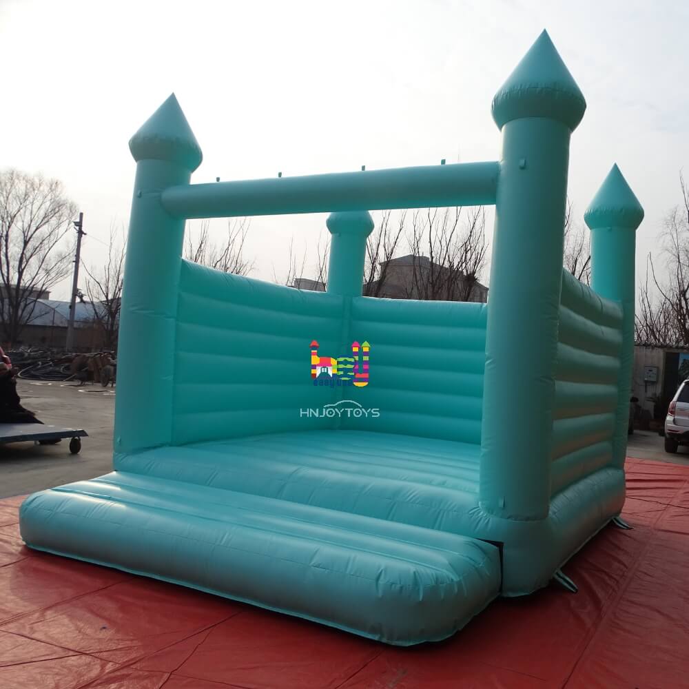 Sky Blue Bounce House Wedding