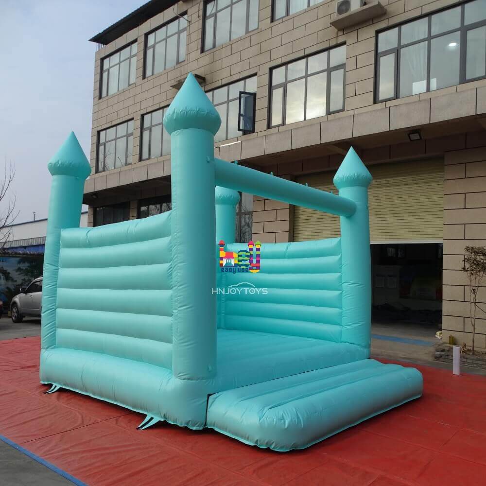 Sky Blue Bounce House Wedding