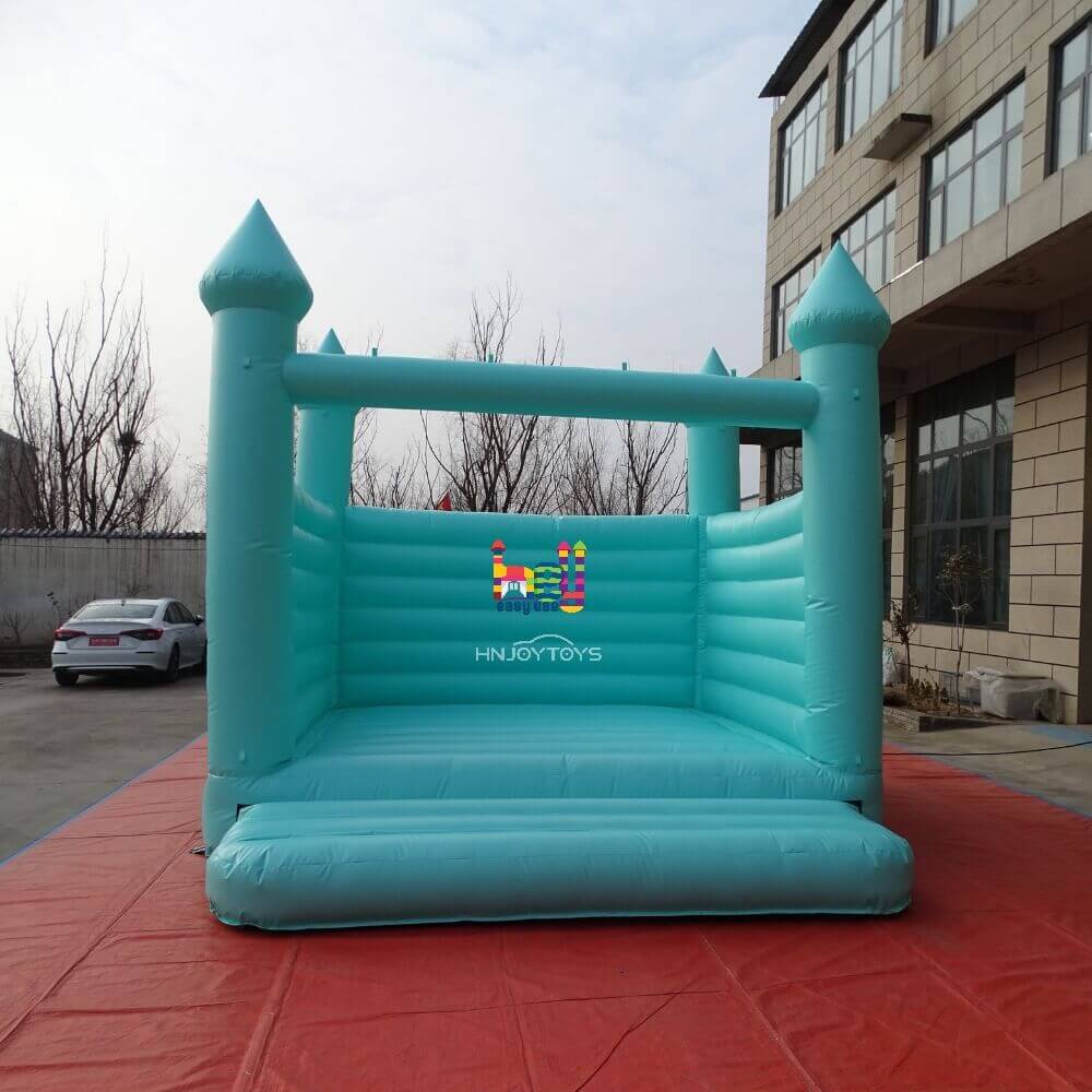 Sky Blue Bounce House Wedding