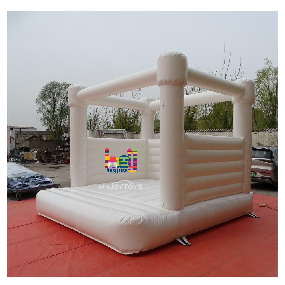 commercial rental inflatable white bounce house kids 