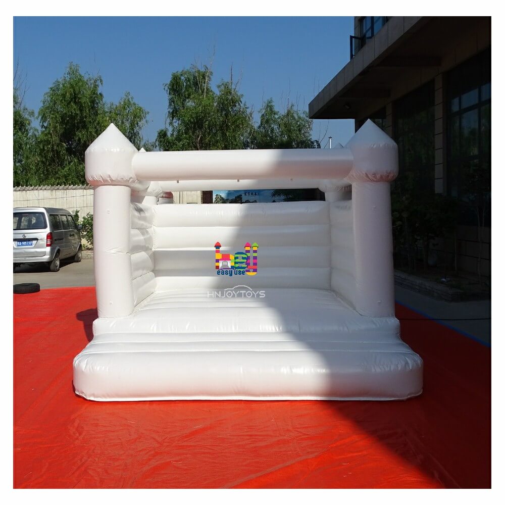 white wedding jumping castle