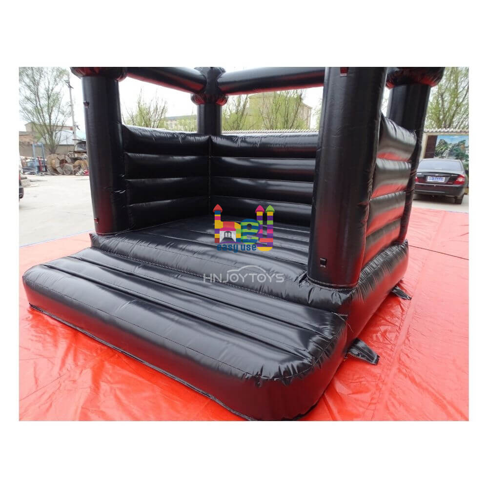 black and white bouncy castle