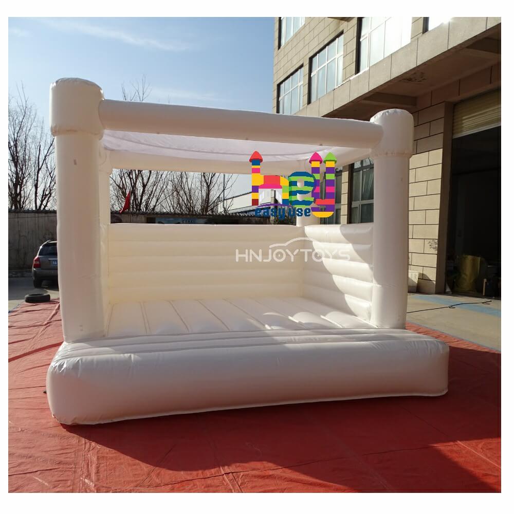 Inflatable white Jumper Bouncer Castle Jumping Bed Wedding Bouncy House