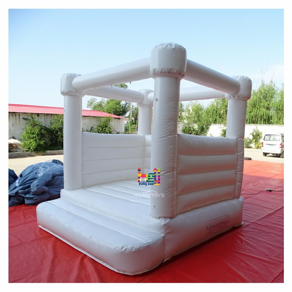 white wedding bounce house for party rentals