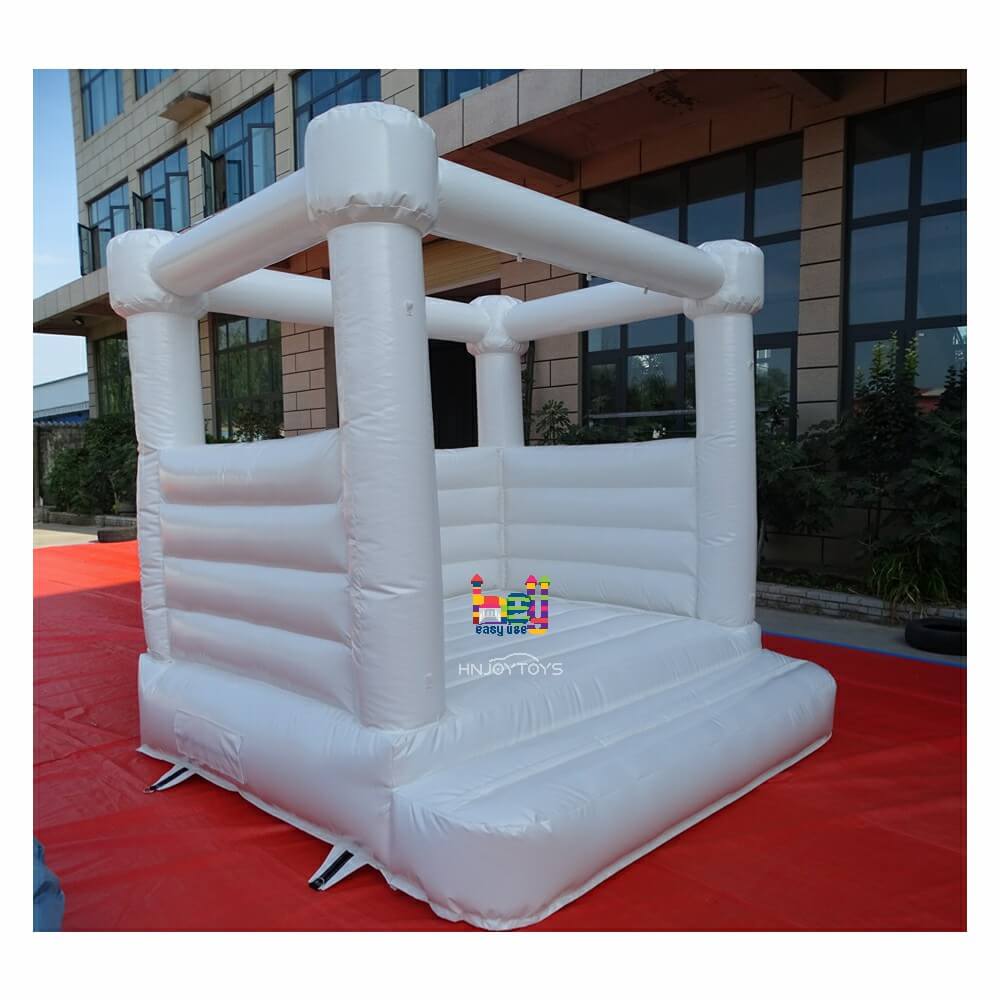 white wedding bounce house for party rentals