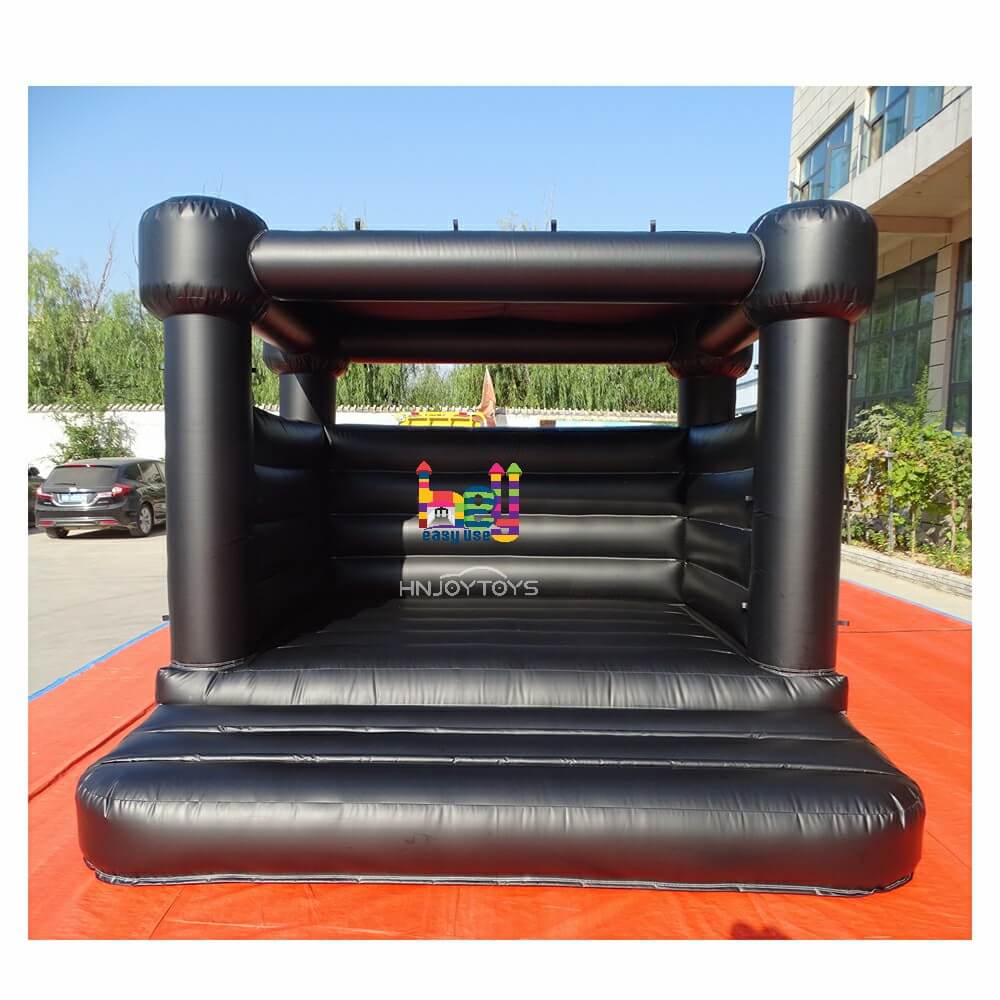 Magic black inflatable wedding bounce house black bouncy castles for parties