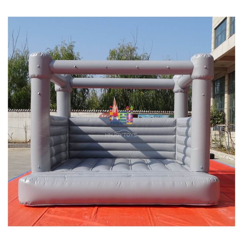 Gray inflatable bounce house for party rentals