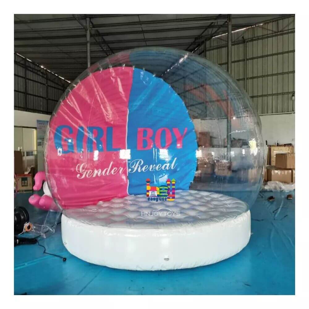 transparennt inflatable snow ball