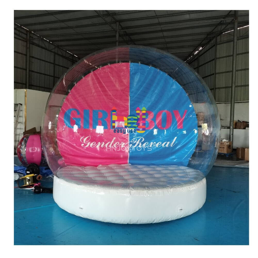 transparennt inflatable snow ball