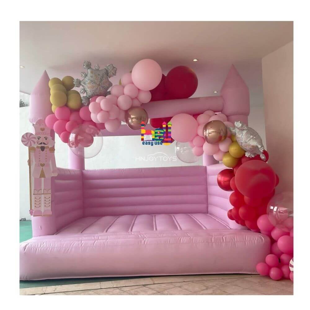 hot pink wedding bouncy castle inflatable bounce house