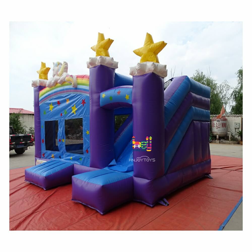 Outdoor Inflatable PVC Dry Slide Combo