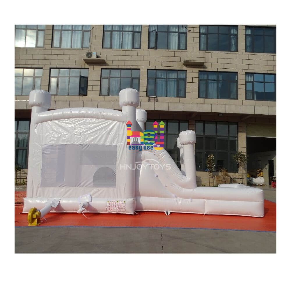 outdoor games double slide bounce inflatable