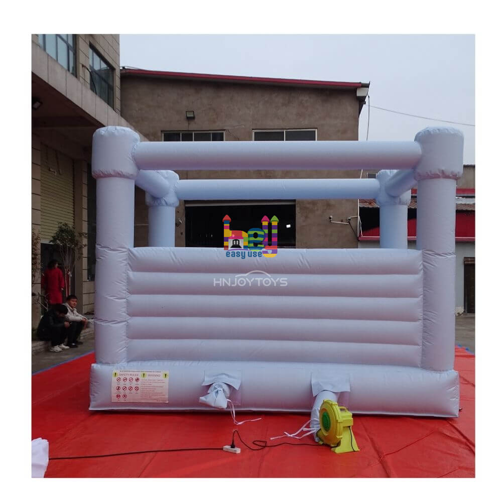 modern white bounce house with roof on sale