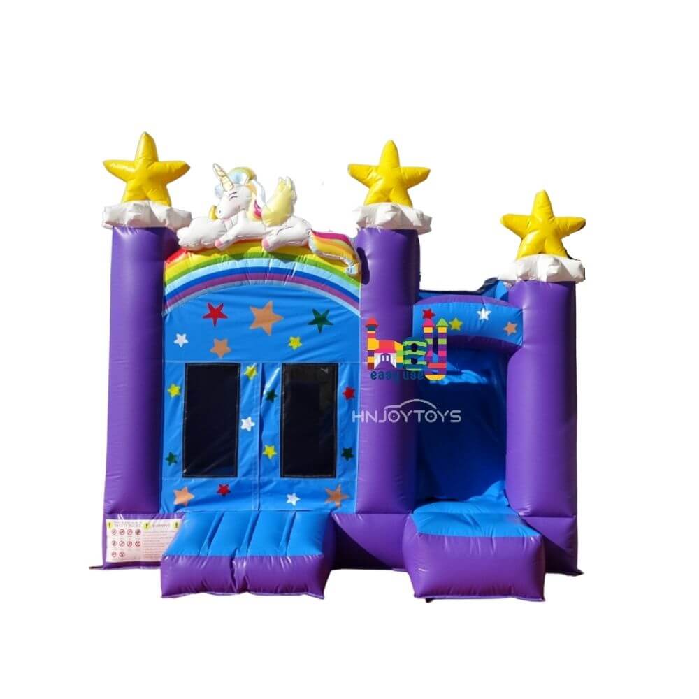 high quality PVC castle slide combo