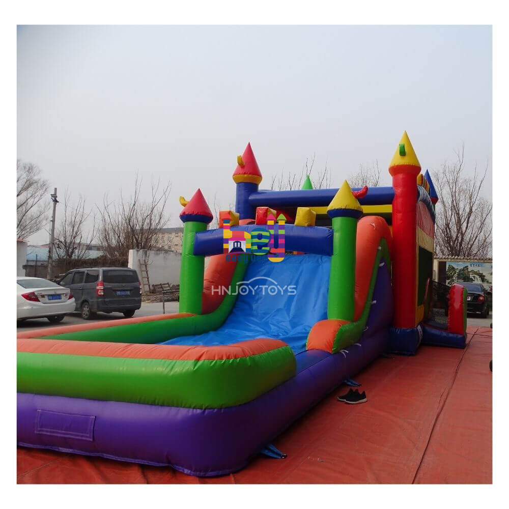 Rainbow Bounce House Combo for Sale 