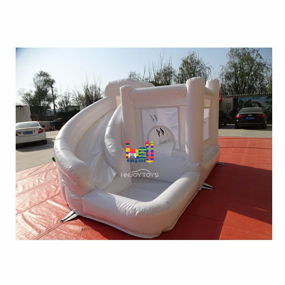 commercial white inflatable bounce house for fun