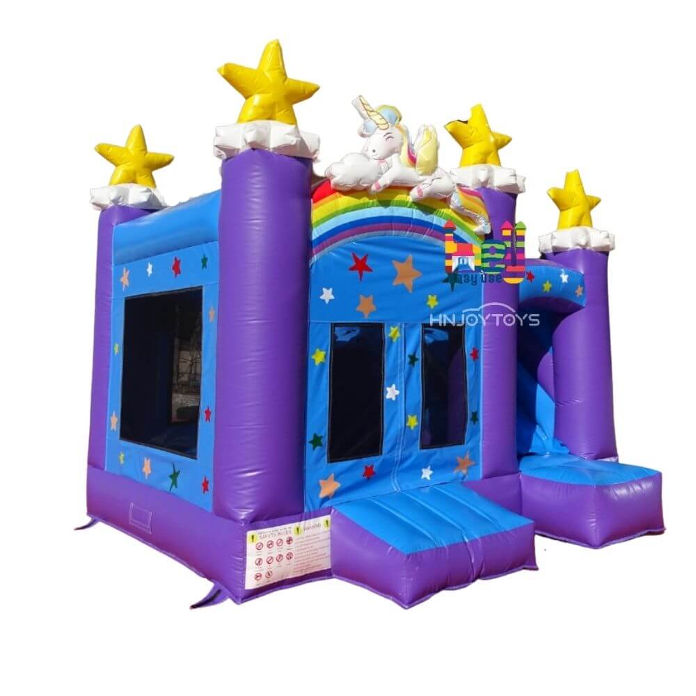 high quality PVC castle slide combo