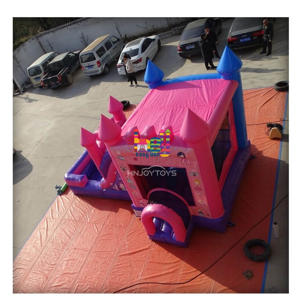 Girl Theme PVC crayon playland bounce house