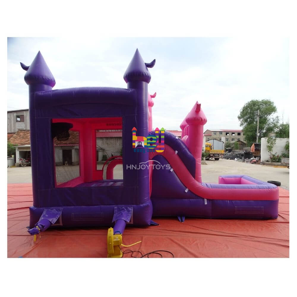 colorful wet and dry combo inflatable