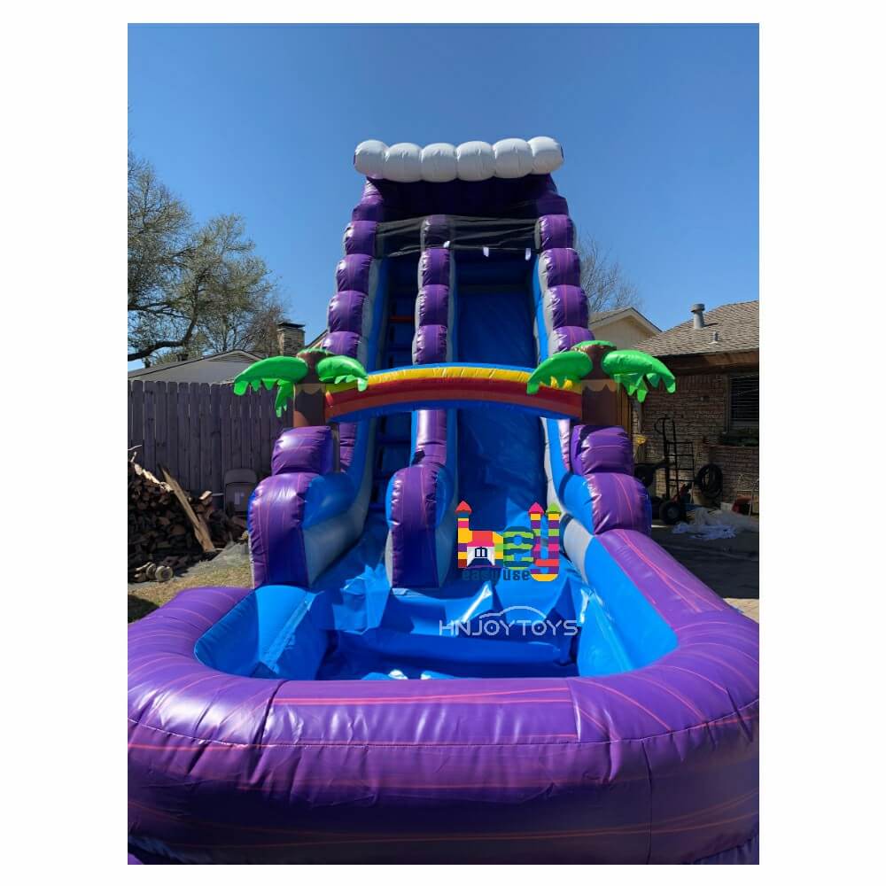 colorful inflatable alligator slide