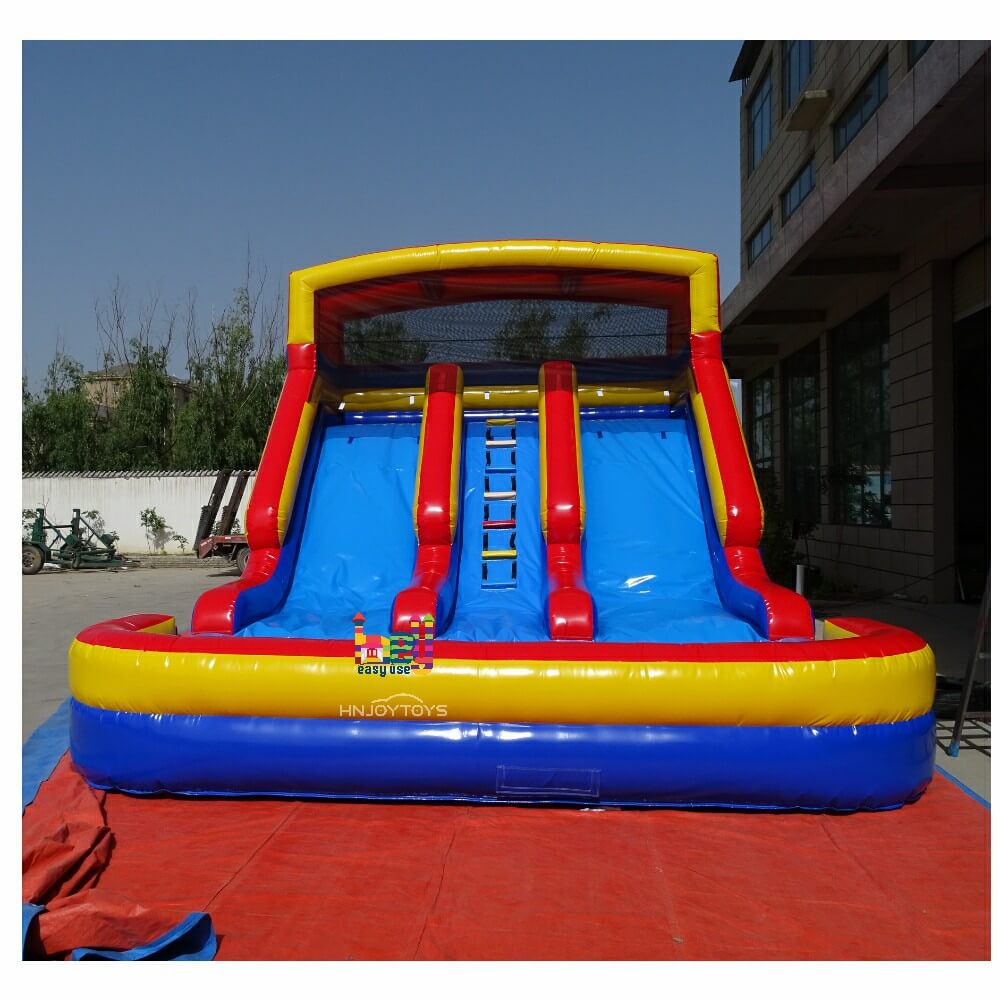 popular waterslide inflatable double lane