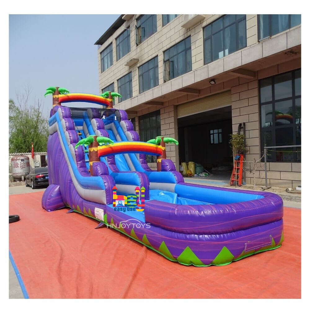 high quality PVC slide with swimming pool.inflatable water park