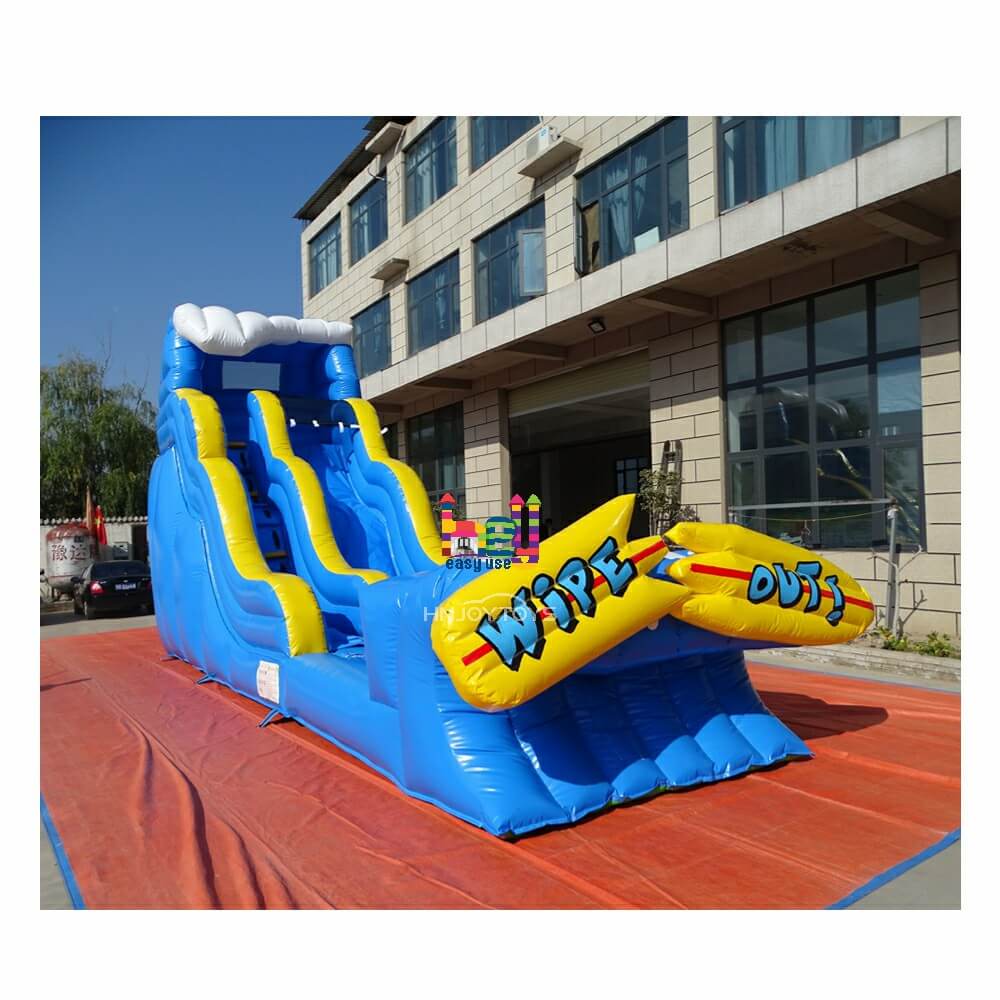 popular inflatable wipe out water slides