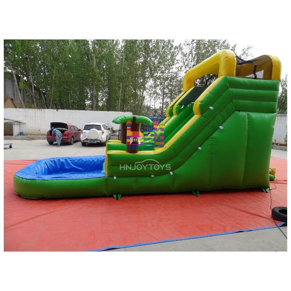 high quality PVC fast inflatable wet slide