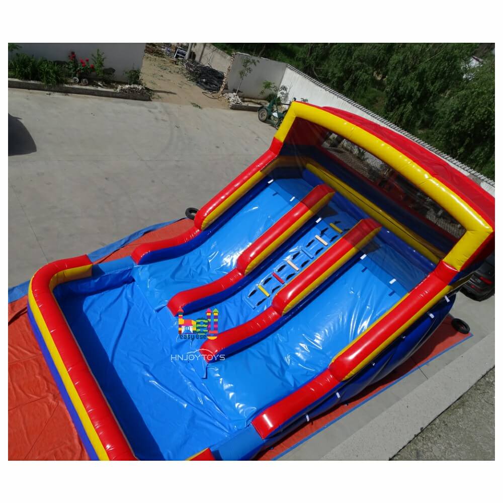 popular waterslide inflatable double lane