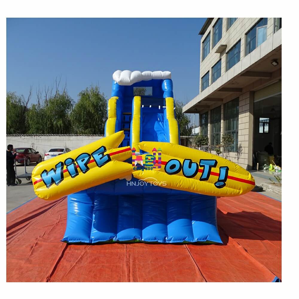 popular inflatable wipe out water slides