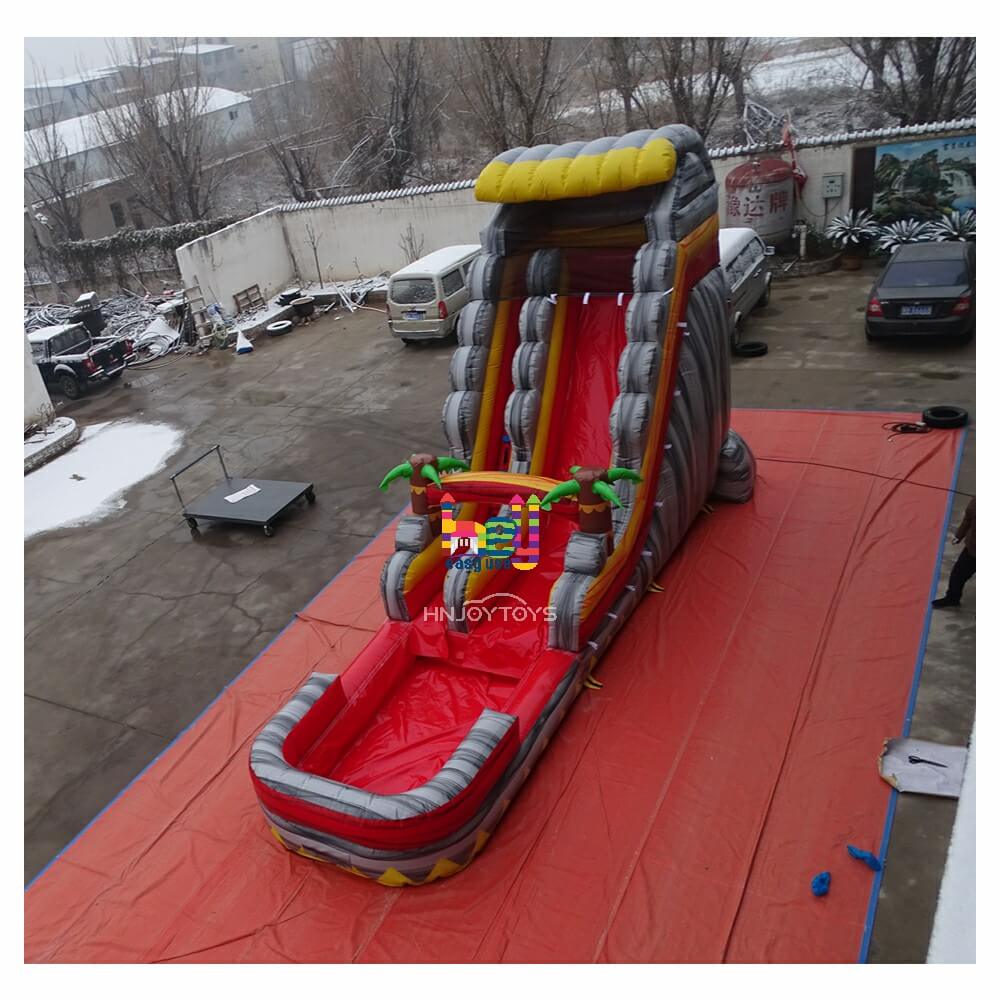 commercial PVC inflatable pool waterslide