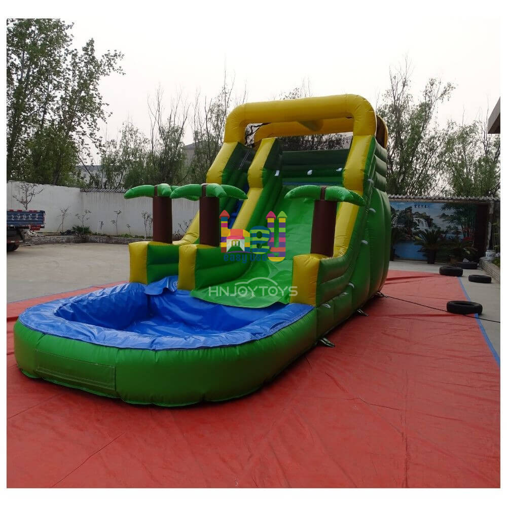 colorful lake inflatable water slides