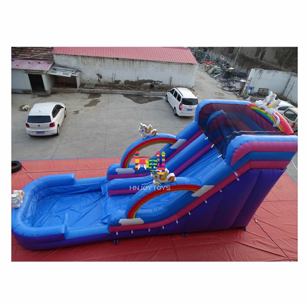 commercial grade inflatable slide inground pool