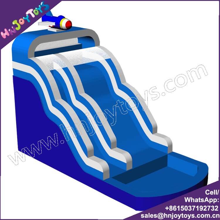 colorful wet slide inflatable