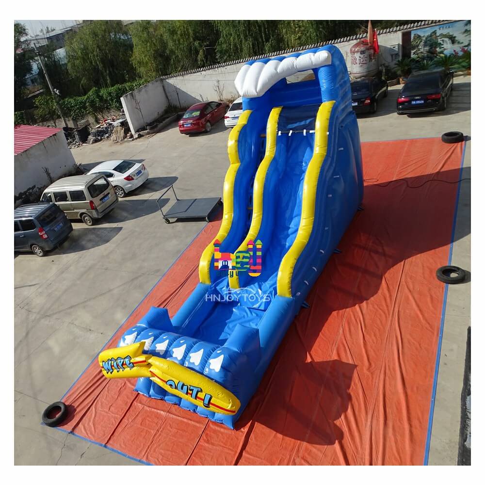 popular inflatable wipe out water slides