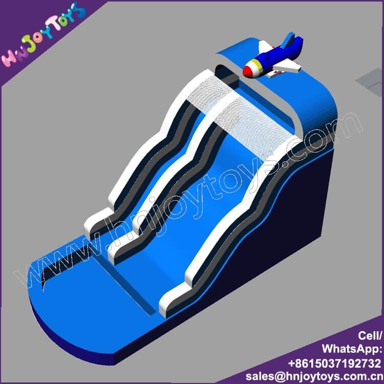 colorful wet slide inflatable