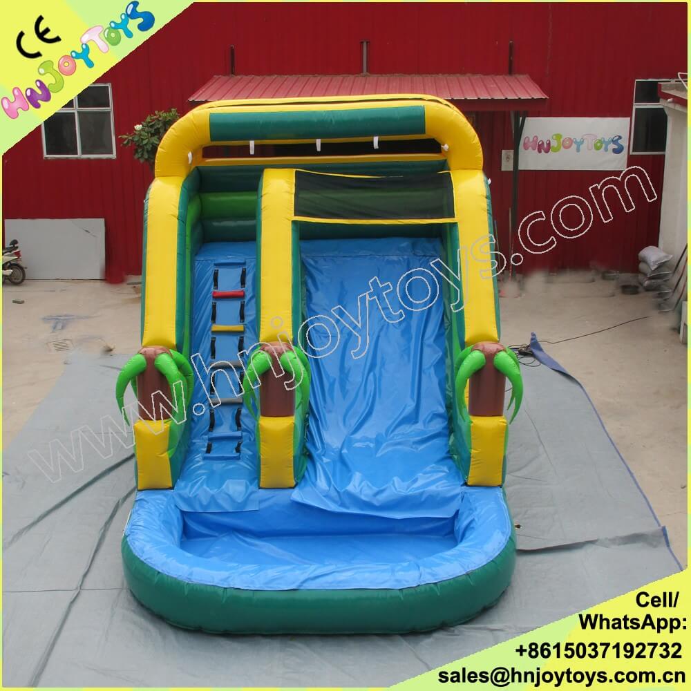 high quality PVC inflatable jungle water slide