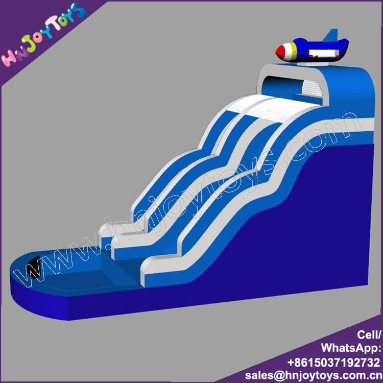 colorful wet slide inflatable