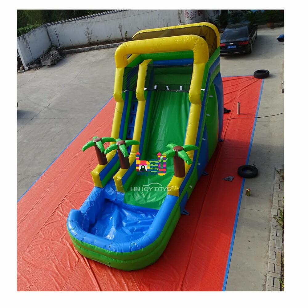 colorful inflatable truck slide