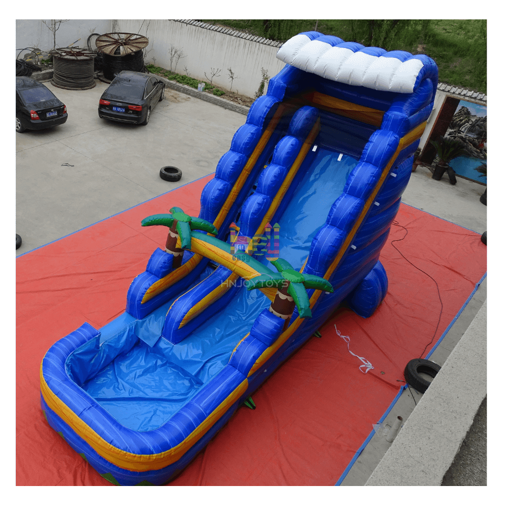 commercial grade inflatable slide green