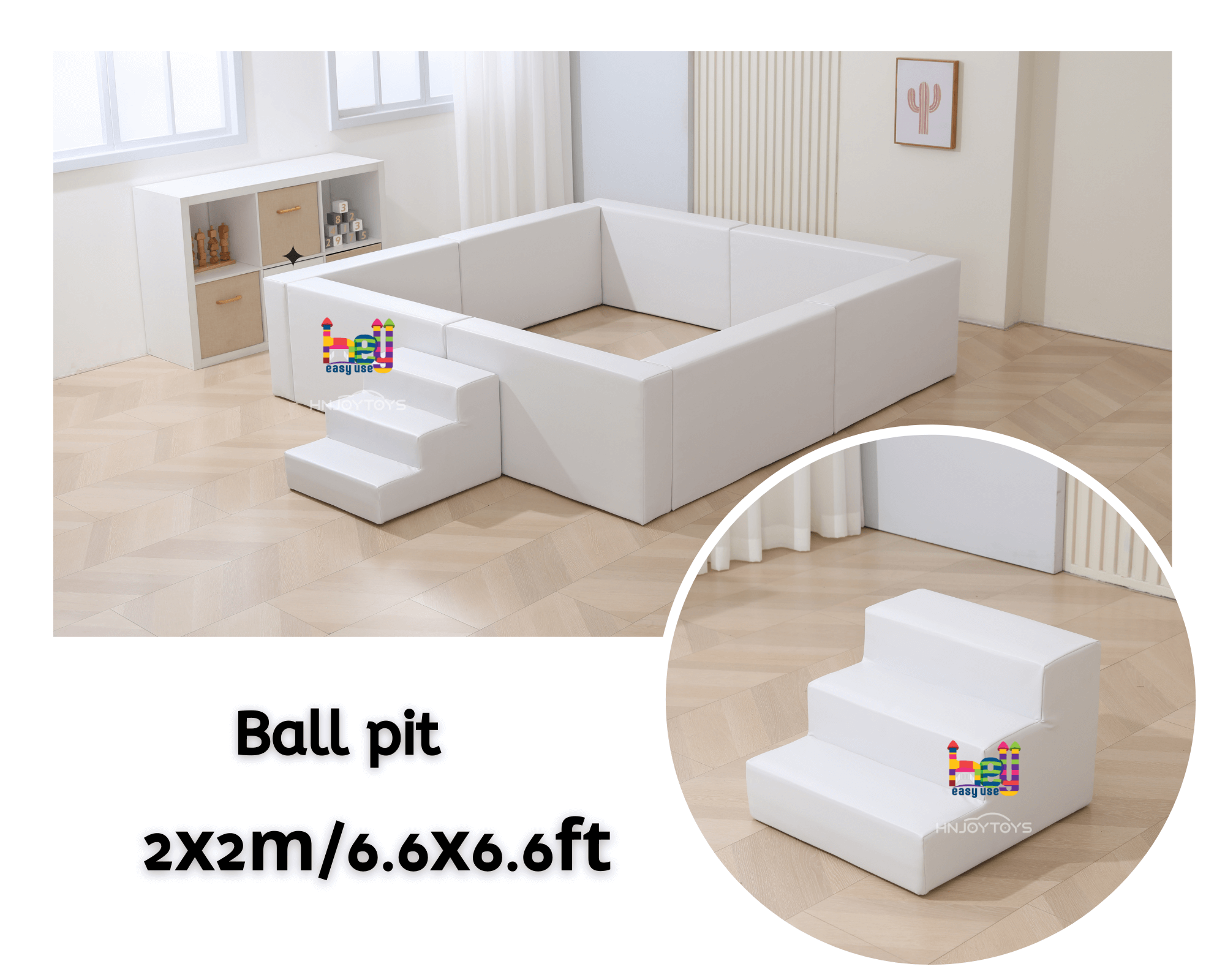 custom square ball pit