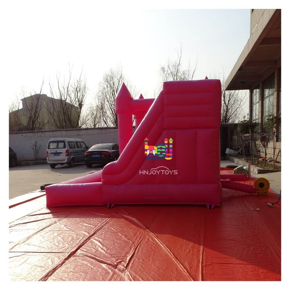 popular hot pink inflatable castle