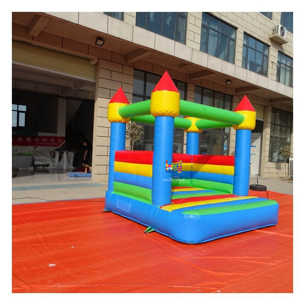 colorful inflatable hogwarts castle