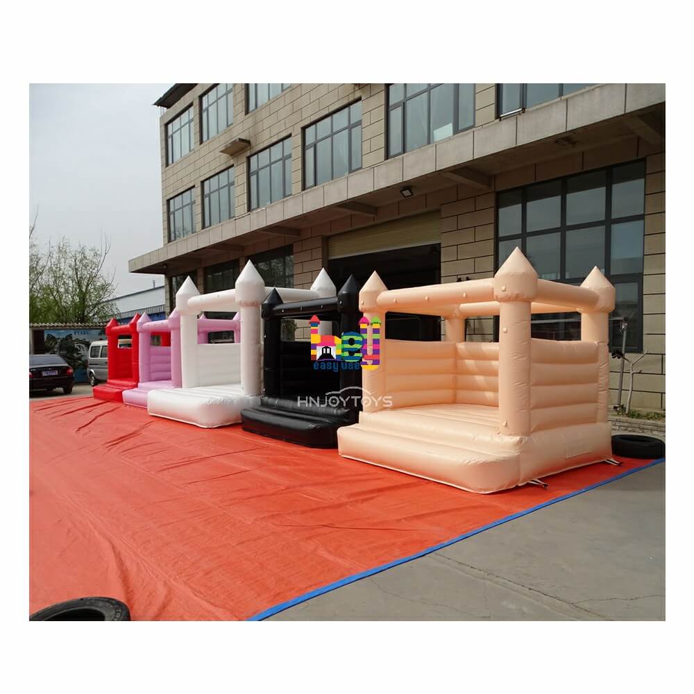 colorful inflatable moonwalk castle bounce house