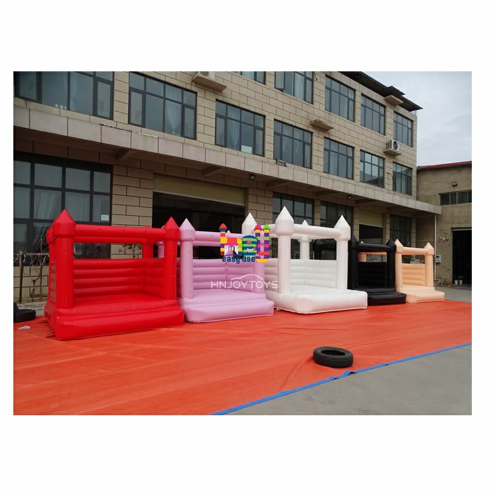 colorful inflatable moonwalk castle bounce house