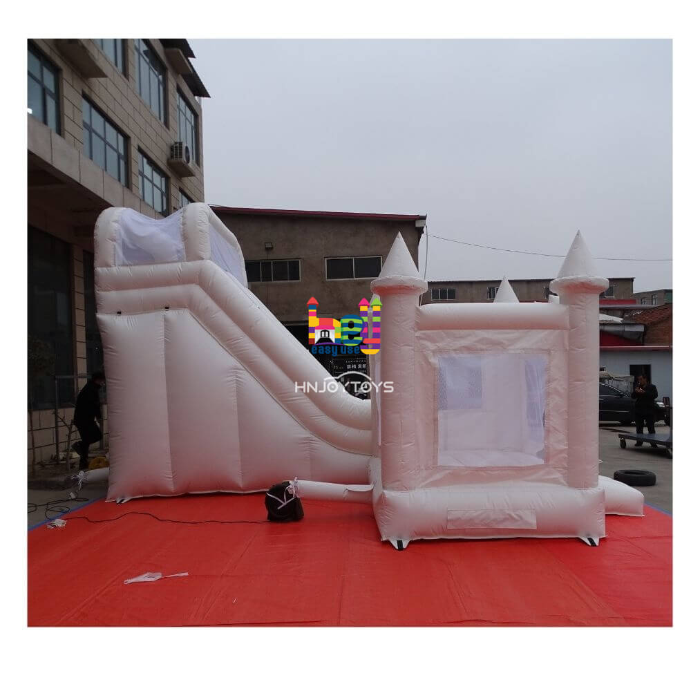 white inflatable water slides for kids