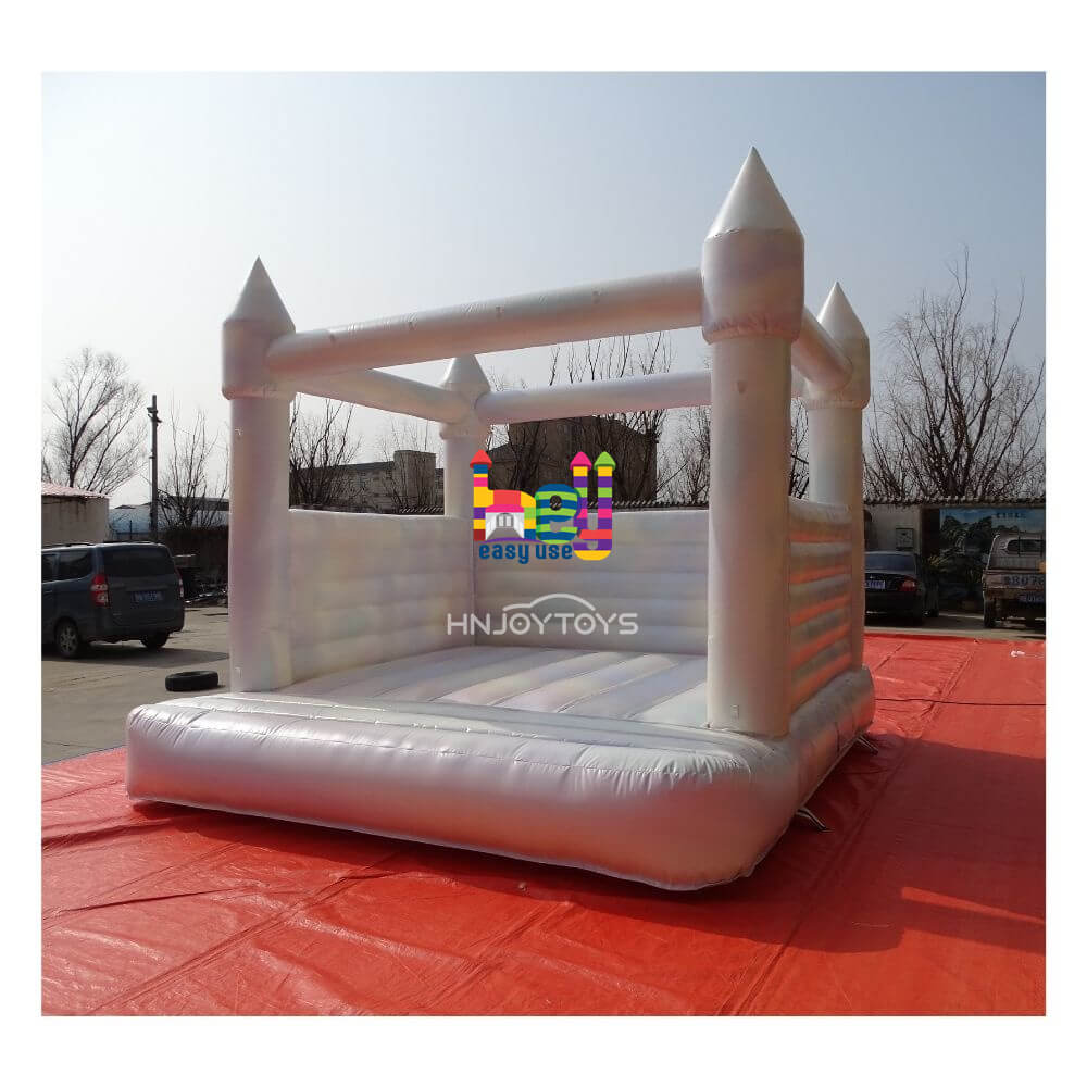 outdoor inflatable white bounce