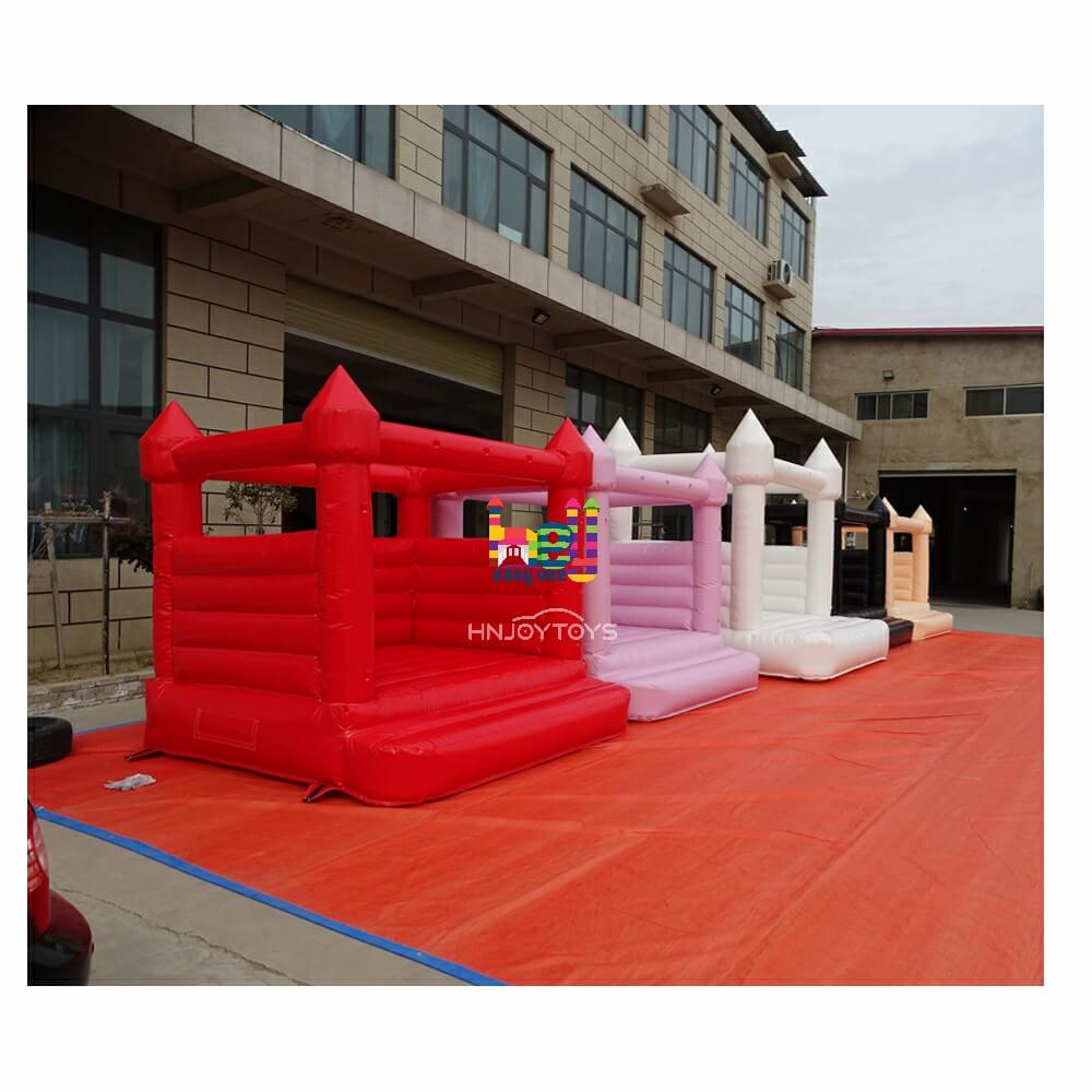 colorful inflatable moonwalk castle bounce house