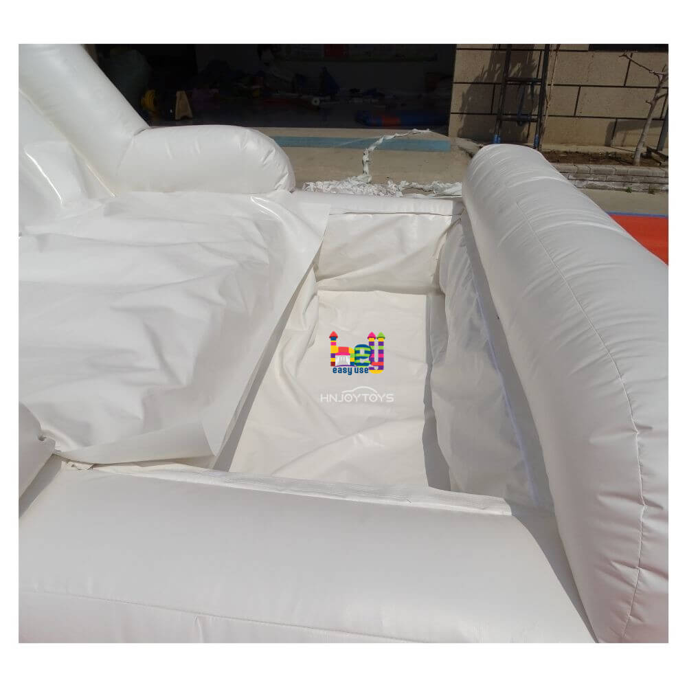 customized inflatable bounce house and double slide combo unit